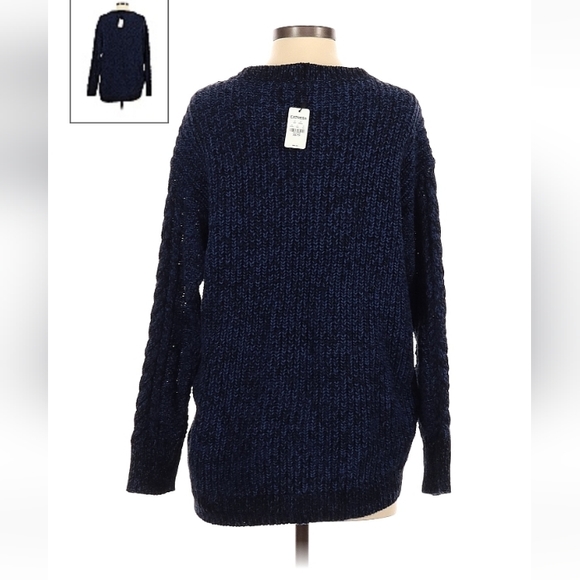 Xsmall EXPRESS Pullover Sweater, navy blue and black , Brand NEW with tags - Picture 3 of 4